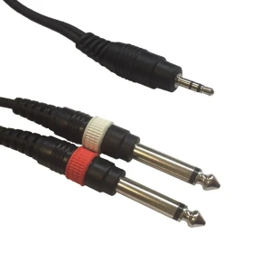 American DJ J3S 2J6M 1,5 Jack  3,5 Stereo 2x6,3 3J Kabel Audio