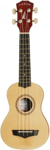 Arrow PB10 NA Soprano Natural Bright Top Ukulele
