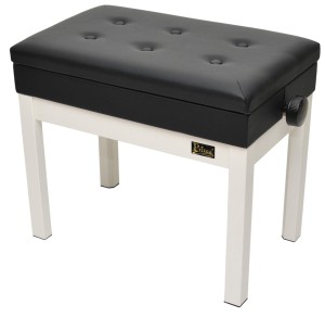 Prima PB300WH/BK Ława do Pianina, Keyboardu, Fortepianu