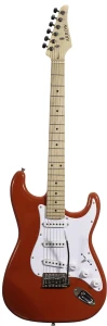 Arrow ST111 Diamond Red Maple White Gitara Elektryczna