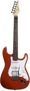 Arrow ST211 Diamond Red Rosewood White Gitara Elektryczna