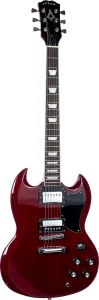 Arrow Twincut SG22 Cherry Pie Rosewood Black Gitara Elektryczna