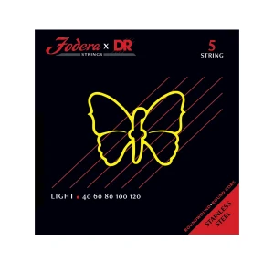Fodera x DR Nickiel 040-120 Light Struny do basu