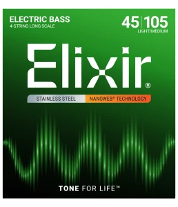Struny do Gitary Basowej - Elixir 14677 45-105