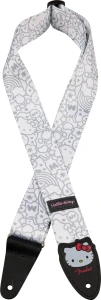 Fender Hello Kitty Poly Wht 2" Pasek do gitary