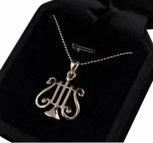 Ruby MG118 Naszyjnik Lira Złota