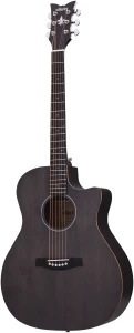Schecter Deluxe Acoustic Steel String See-Thru Black Satin Gitara akustyczna