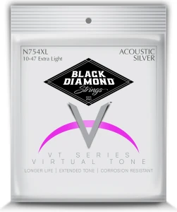 Struny do Gitary Akustycznej - Black Diamond N754XL 10-47