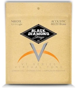 Struny do Gitary Akustycznej - Black Diamond N8020L 12-53
