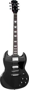 Arrow Twincut SG22 Abyss Black Rosewood Black Gitara Elektryczna