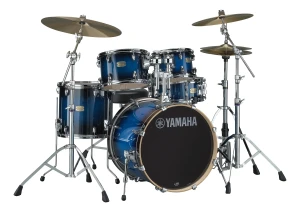 Yamaha SBP0F5DUS6W Stage Custom Birch + HW680W Deep Blue Sunburst