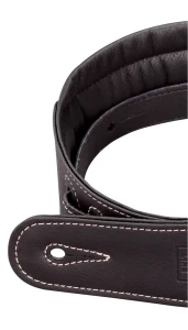 Stefy Line ST2201 Black Faux Leather Pasek do gitary