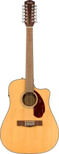 Fender CD140SCE Deadnought 12STR Nat w/case WN