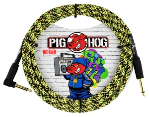 Kabel Instrumentalny - Pig Hog PCH10GYWR Yellow Graffiti Łamany