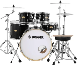 Donner DDS520 5-Drum Set with Built-in Silencer System EC6080 Perkusja z możliwością wyciszenia