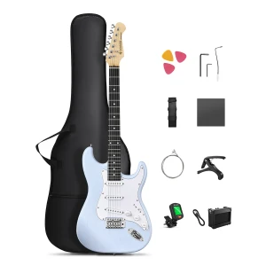 Donner DST80 Sonic Blue EC6958 Gitara elektryczna ze wzmacniaczem