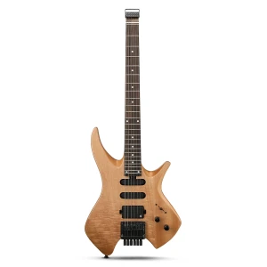 Donner NHL500 Headless Wooden Nature EC7417 Gitara elektryczna