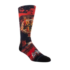 Perri's SLB304-001-O-M Slayer Horror Skull DYE Sublimation Black Skarpety