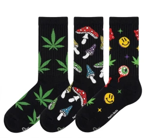 Perri's PSD370-001-O-M Mushrooms Crew 3 Pack