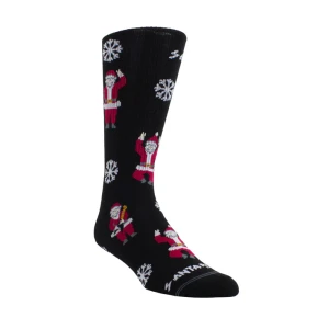 Perri's PSE137-001-O-M Santa Rocks Crew Black Skarpety
