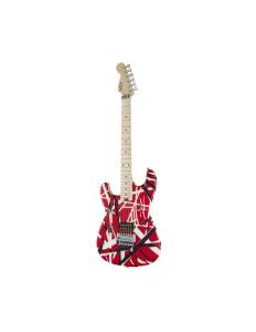 EVH Striped LH Red Black White Gitara elektryczna leworęczna