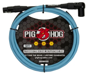 Pig Hog PHMH6DBR Hex Daphne Blue Łamany Kabel Mikrofonowy
