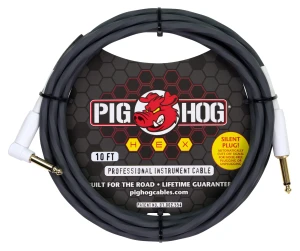 Pig Hog PHSH10GRR Hex Grey Silent Kabel Instrumentalny 3m Łamany