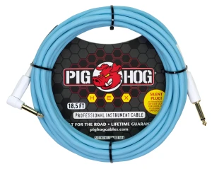Pig Hog PHSH186DBR Hex Daphne Blue Silent Kabel Instrumentalny 5,6m Łamany