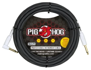 Pig Hog PHSH186GRR Hex Grey Silent Kabel Instrumentalny 5,6m Łamany