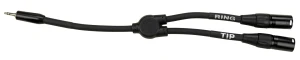 Pig Hog PY-M352XM Jack 3,5 Dual XLR M Adapter AUX 2X XLR