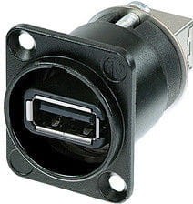 Gniazdo USB - Neutrik NAUSB W B