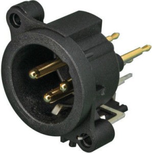 Gniazdo XLR męskie - Neutrik NC 3 MAAV
