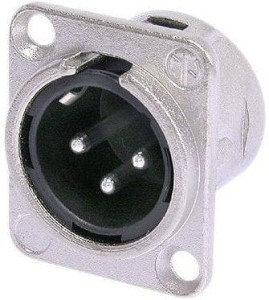 Gniazdo XLR męskie - Neutrik NC 3 MD L 1