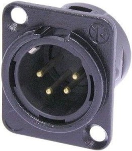 Gniazdo XLR męskie - Neutrik NC MD L B 1