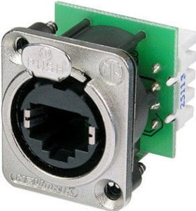 Gniazdo RJ45 - Neutrik NE 8 FDV YK