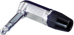 Wtyk kątowy 6,3 mm - Rean NYS 208