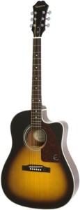 Gitara Elektroakustyczna - Epiphone J 15 EC Deluxe Vintage Sunburst