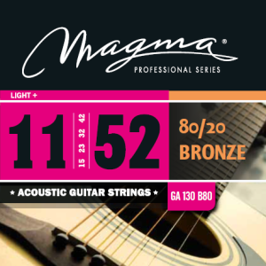 Struny do Gitary Akustycznej - Magma GA130B80 11-52