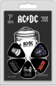 Zestaw Kostek Gitarowych - Perri's ACDC3 AC/DC