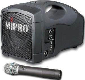 Mobilny system nagłośnieniowy - Mipro MA 101U/MH 801A
