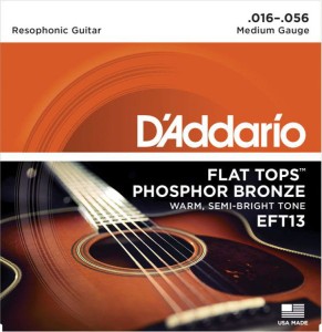 Struny do Gitary Akustycznej - D'addario EFT13 16-56