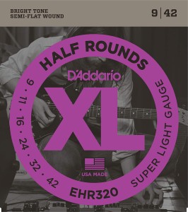 Struny do Gitary Elektrycznej - D'addario EHR320 9-42