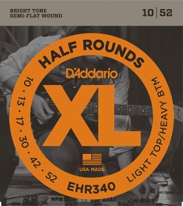 Struny do Gitary Elektrycznej - D'addario EHR340 10-52