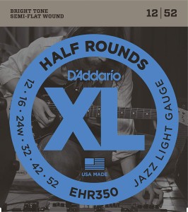 Struny do Gitary Elektrycznej - D'addario EHR350 12-52