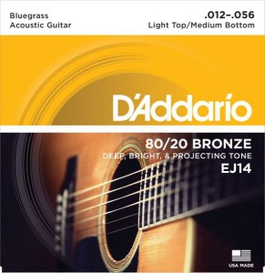Struny do Gitary Akustycznej - D'addario EJ14 12-56