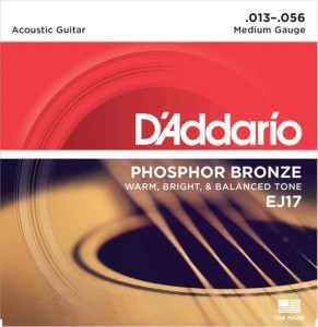 Struny do Gitary Akustycznej - D'addario EJ17 13-56