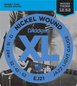 Struny do Gitary Elektrycznej - D'addario EJ21 12-52