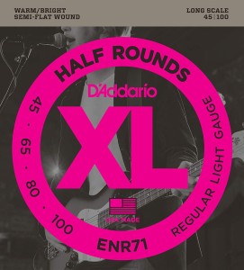 Struny do Gitary Basowej - D'addario ENR71 45-100
