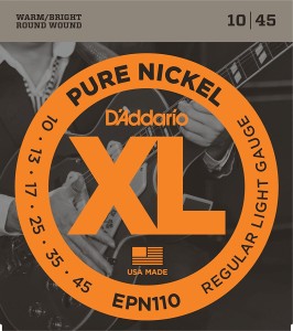 Struny do Gitary Elektrycznej - D'addario EPN110 10-45