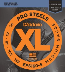 Struny do Gitary Basowej - D'addario EPS160-5 50-135